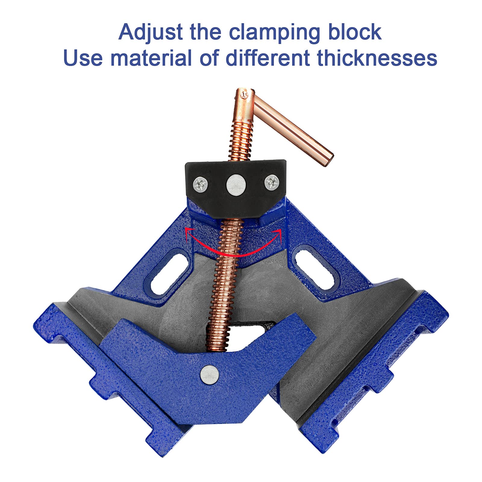 BETOOLL Heavy Duty Cast Iron Welding Angle Clamp - 90 Degree Right Angle Clamp for Metalworking, Woodworking, and DIY Projects - Perfect for Welding, Fabrication, and Carpentry