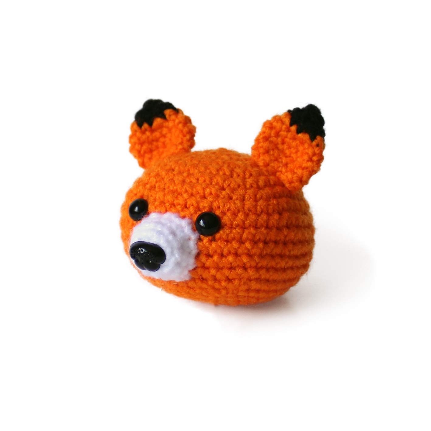 Handmade Crochet Amigurumi Fox Stress Ball - Squeeze Toy for Anxiety Relief & Stress Therapy | Cute Desk Decor, Office Gift, Sensory Fidget Toy for Kids & Adults