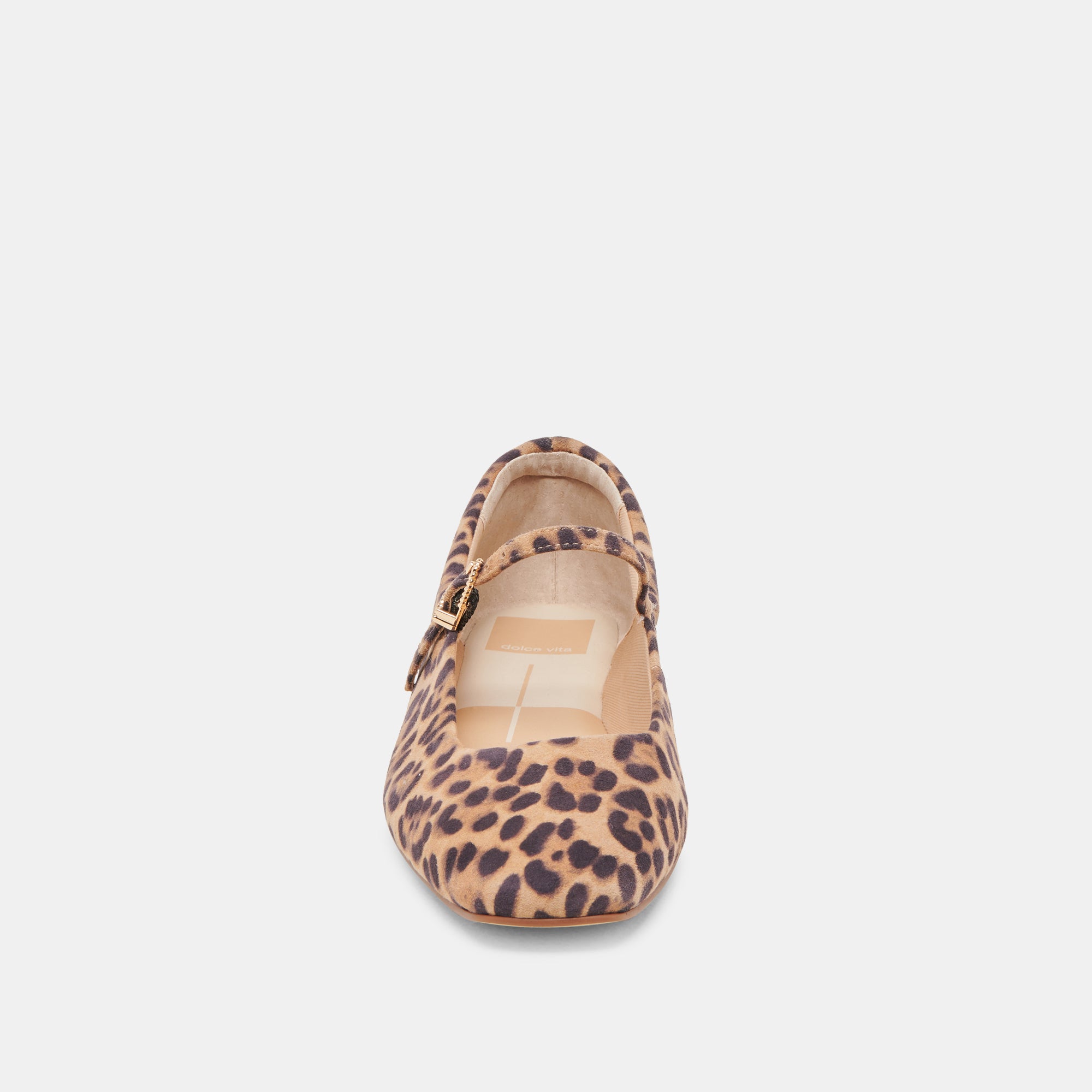 REYES Women's Ballet Flats - DK Leopard Suede Loafers for Women | Comfortable Slip-On Shoes for Work, Casual & Travel