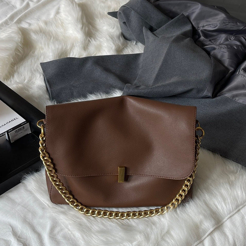 Stylish Crossbody Chain Shoulder Bag for Women - Fashionable & Lightweight Purse for Daily Use, Work, and Evening Events