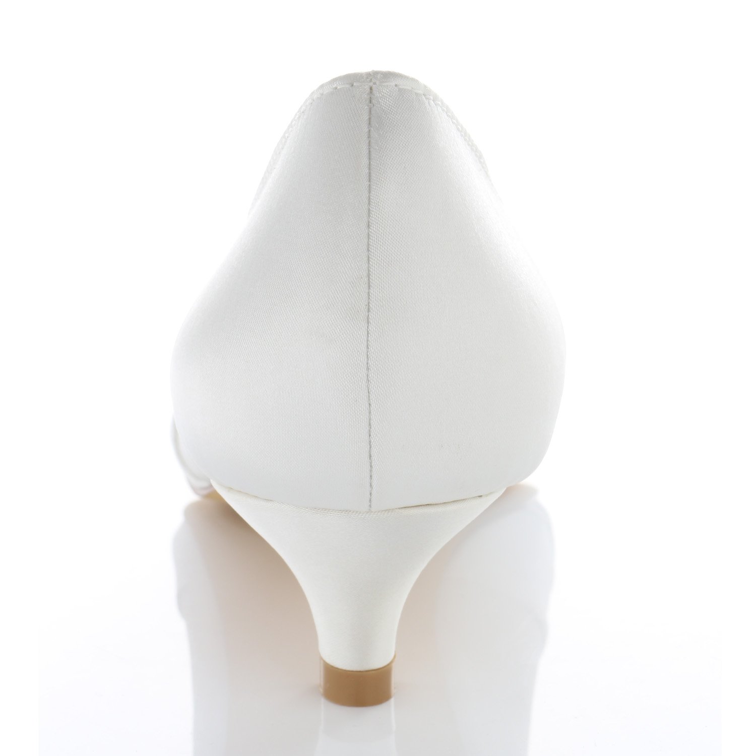 Emily Bridal Lace Mother Shoes - Comfortable Round Toe Wedding Shoes for Bride & Mother of the Bride | Perfect for Weddings, Receptions & Formal Occasions