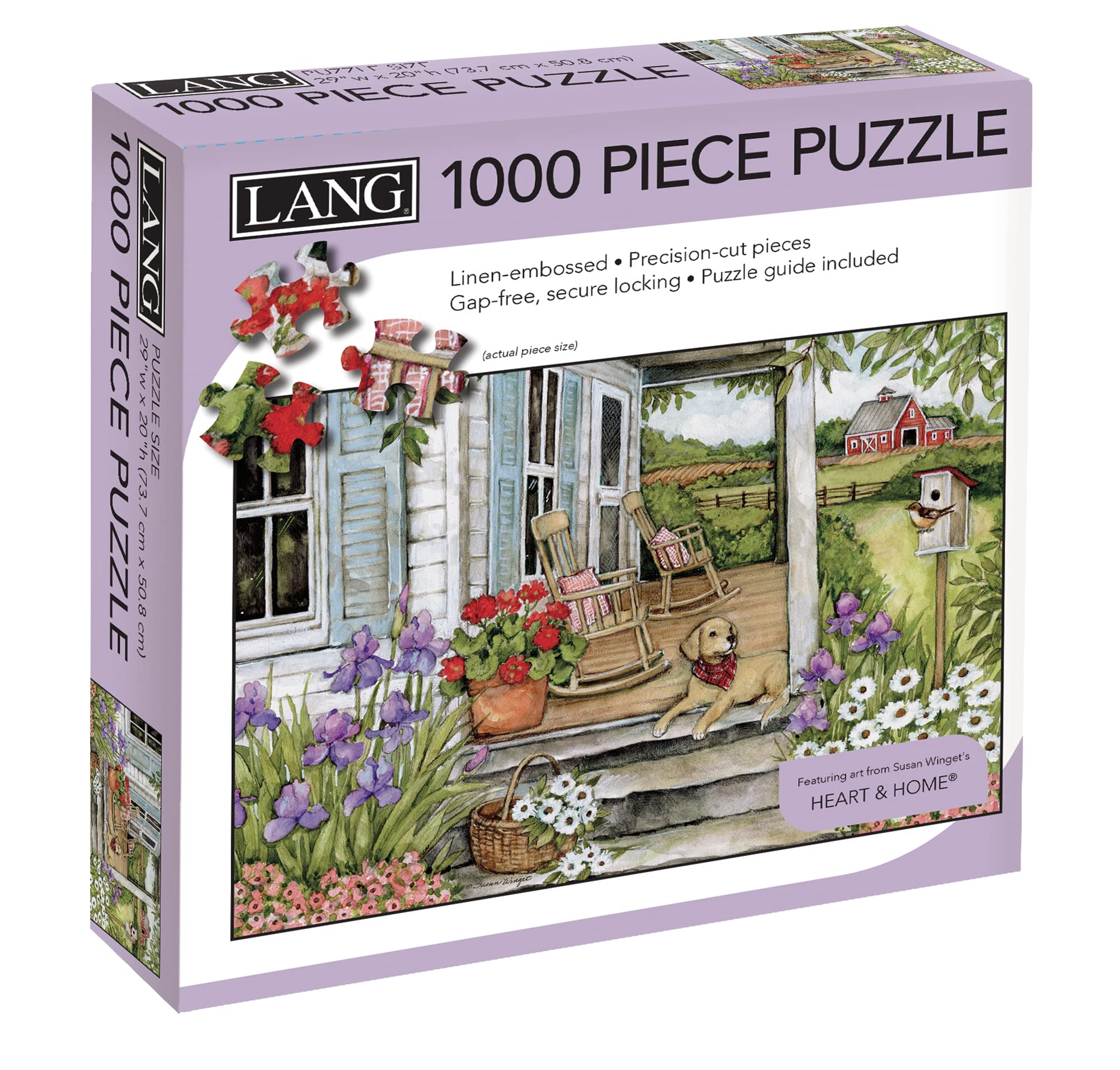 1000 Piece LANG Country Home Jigsaw Puzzle (5038060) - Perfect for Family Game Night, Relaxation & Home Decor