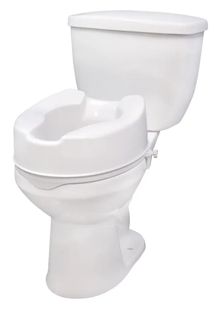 Adjustable Raised Toilet Seat for Elderly & Disabled - 3 Height Options, Non-Slip Bathroom Safety Aid - Ideal for Post-Surgery Recovery & Senior Home Care
