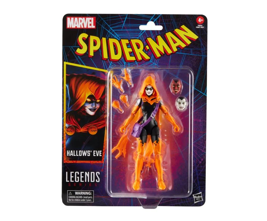 Marvel Legends Spider-Man Retro Card Action Figure - 6-Inch Collectible Toy with Accessories | Perfect for Display, Gifts, and Superhero Fans