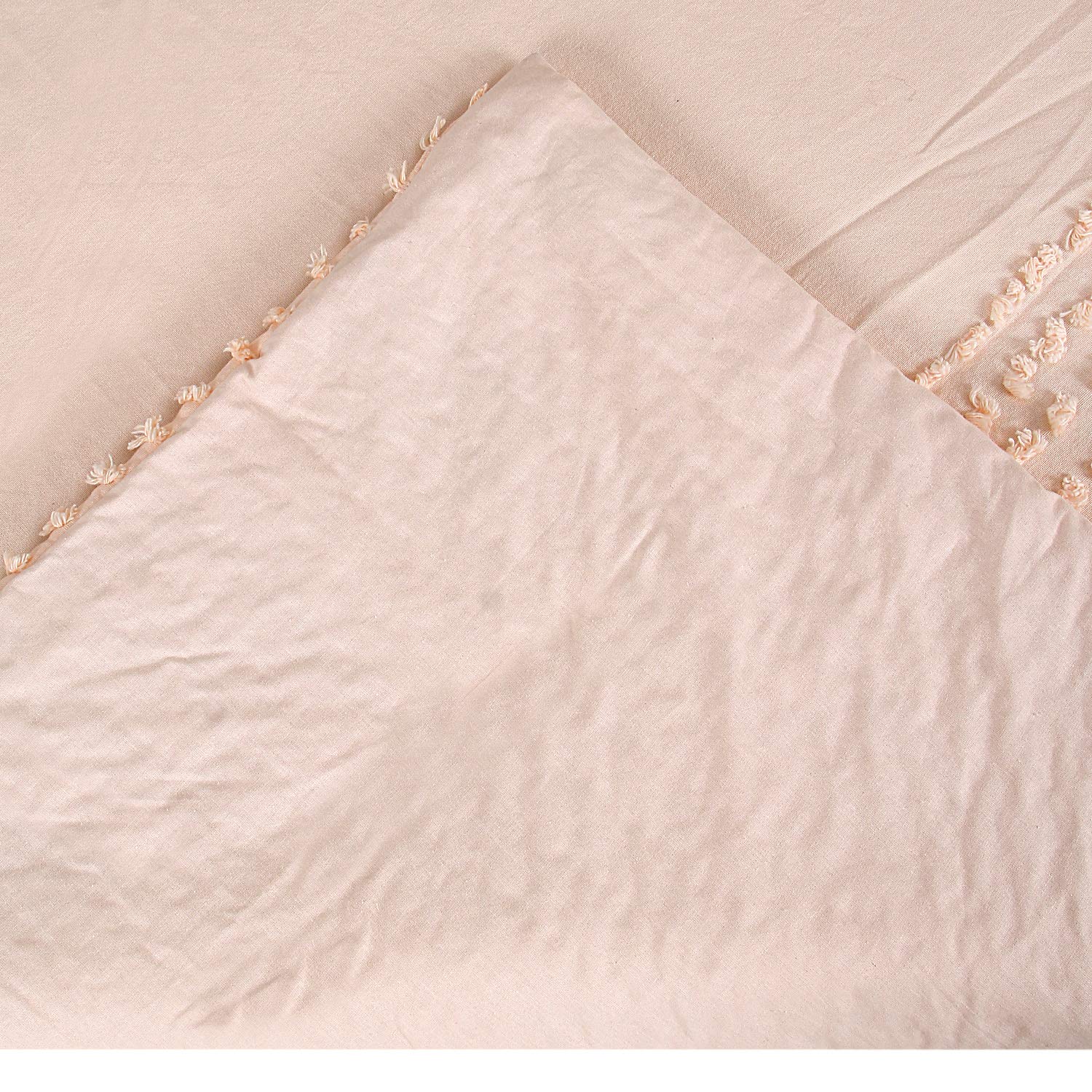 Better Trends 100% Cotton Comforter Set - Olivia Collection Twin Size Peach, Tufted Luxury Bedding, Ultra Soft & Machine Washable for Cozy Bedroom Decor