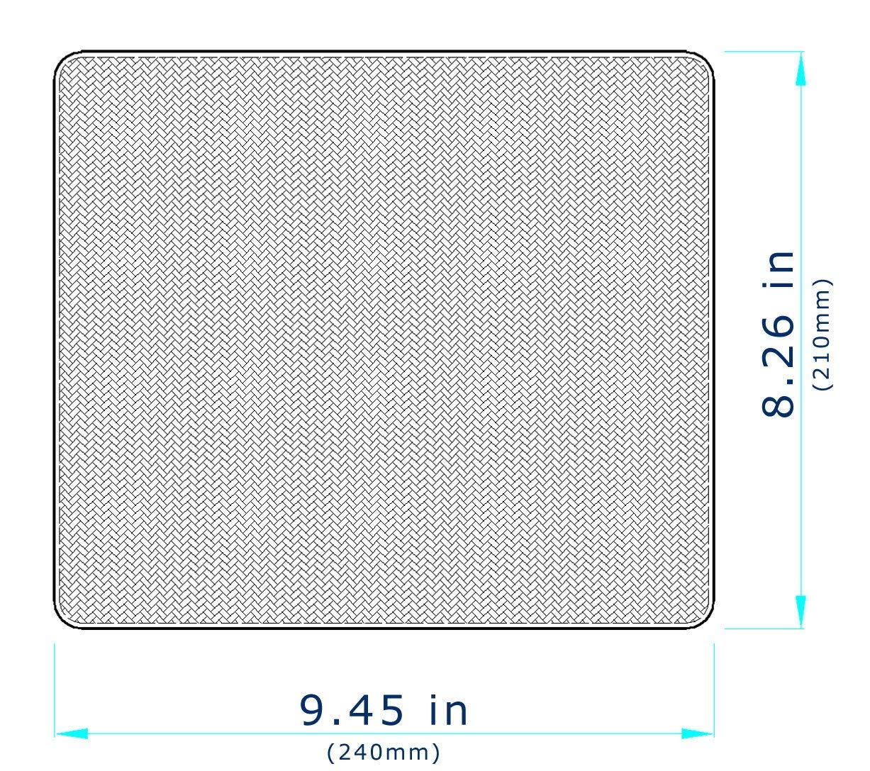Football Pattern Mouse Pad with Stitched Edges - Non-Slip Gaming Mouse Mat for PC & Laptop - Perfect for Football Fans, Gamers & Office Use
