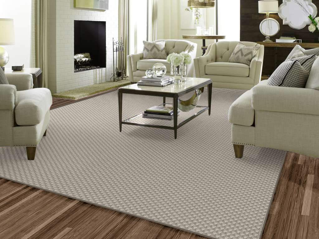 Premium Delicate Cream Trellis-Inspired Carpet Area Rugs & Runners | 100% ANSO Nylon Durable Loop Pile | Custom Sizes 12'x14' | Made in USA | Perfect for Living Room, Bedroom & High-Traffic Areas