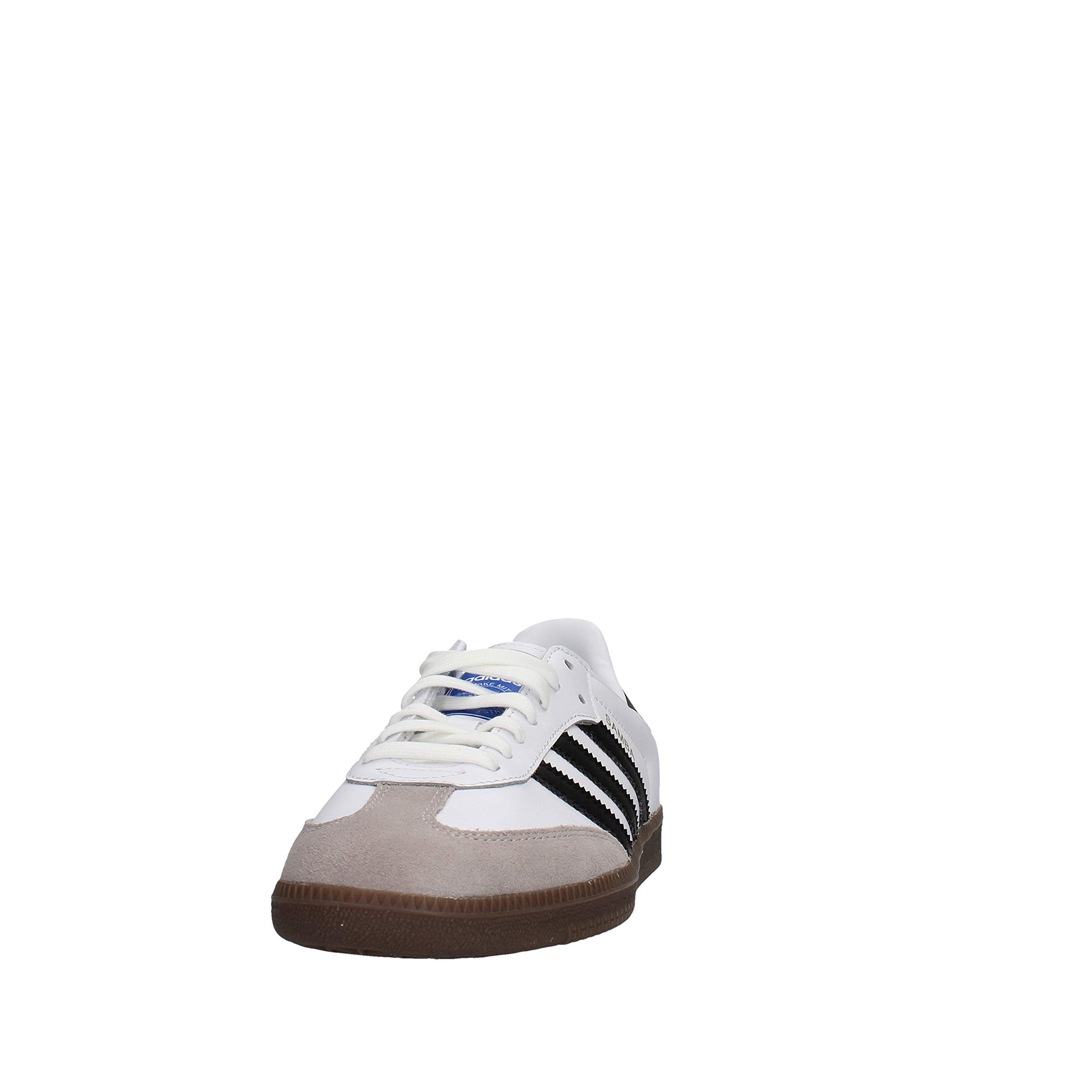 adidas Men's Samba OG Sneakers - Classic White & Black Low-Top Leather Shoes for Casual Wear, Street Style & Everyday Comfort