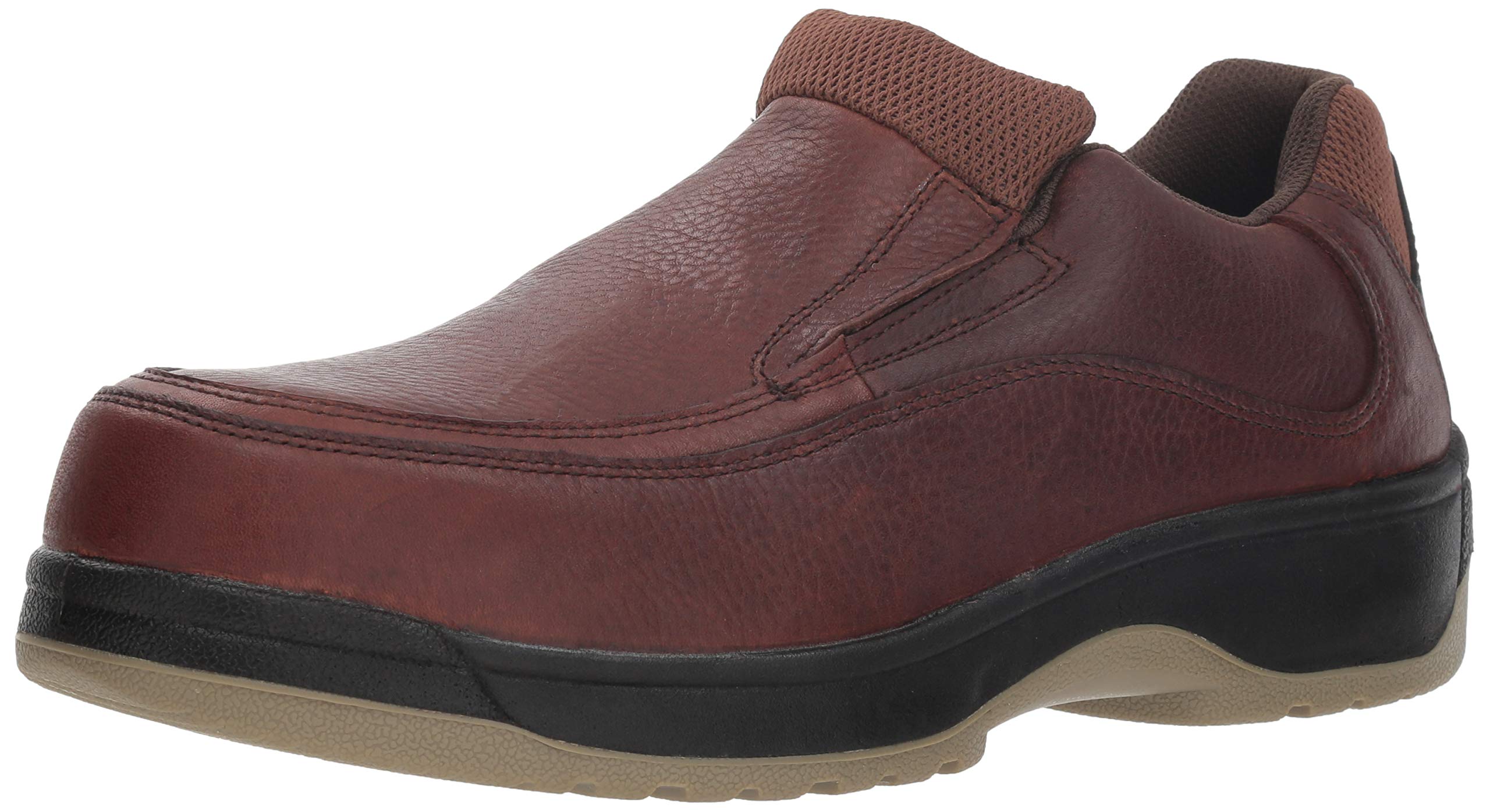 Florsheim Men's Lucky Work Boots - Durable Leather Safety Shoes for Construction & Outdoor Work | Non-Slip, Comfortable Work Boots for Electricians, Carpenters & Handymen