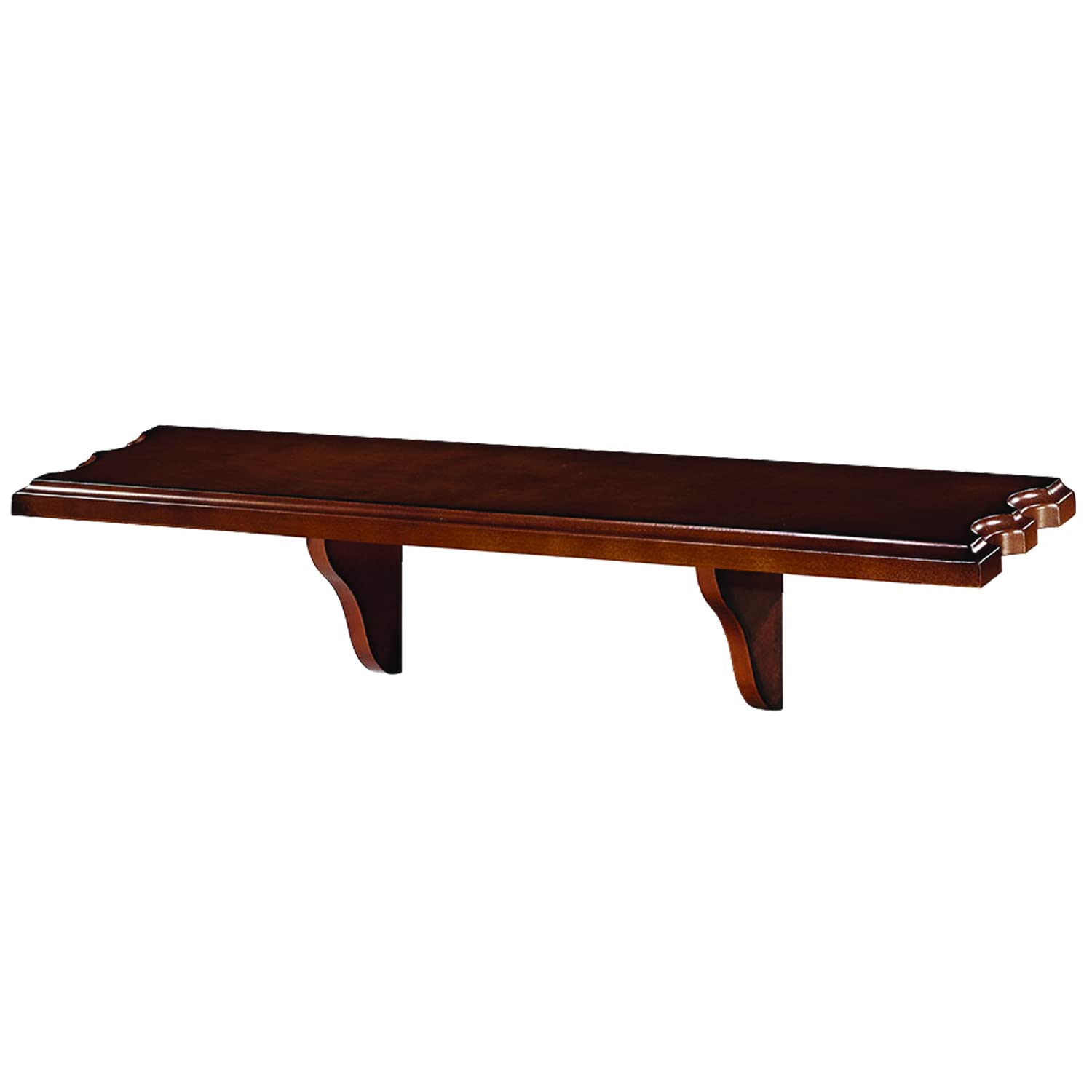 Stylish Chestnut Finish Wall Shelf - Perfect for Living Room, Bedroom & Bathroom Storage & Decor