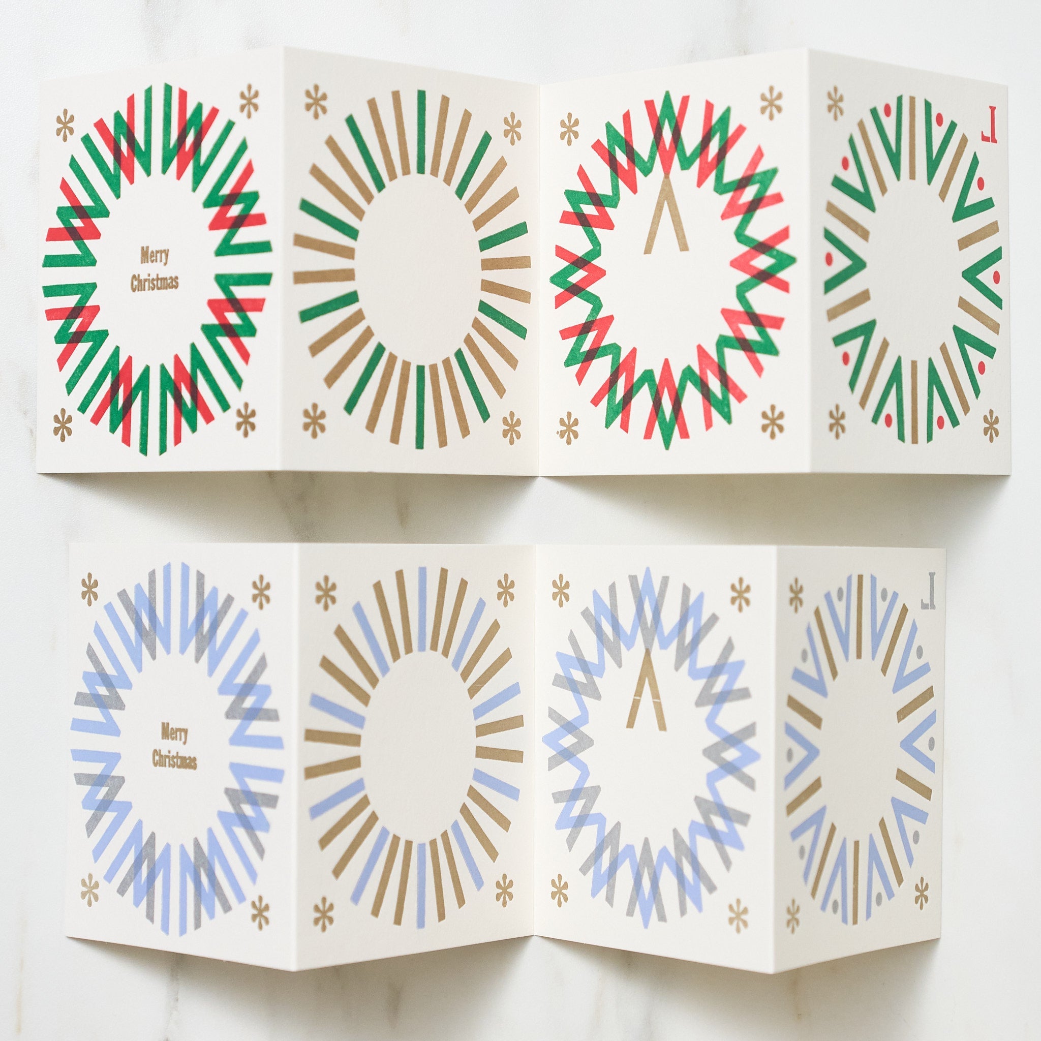 Premium Letterpress Quarto Bound Christmas Cards - Handcrafted Holiday Greeting Cards for Family & Friends - Perfect for Holiday Wishes, Office Gifts & Festive Decorations