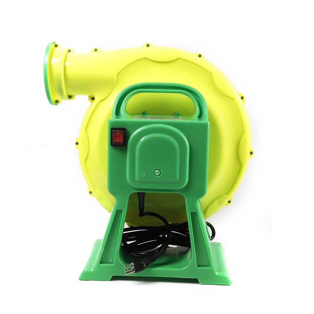 450W Powerful Commercial Air Blower - 1.5HP High Performance Bounce House Blower for Inflatables (Jumper, Bouncy Castle, Slides, Cash Cube) | Durable Green Outdoor Inflatable Blower Machine for Parties, Events & Amusement Parks