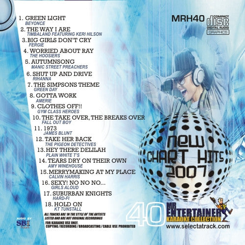 MRH040 Chart Hits Volume 40 - August 2007 Pop Music Compilation | Best Songs for Parties, Workouts & Road Trips
