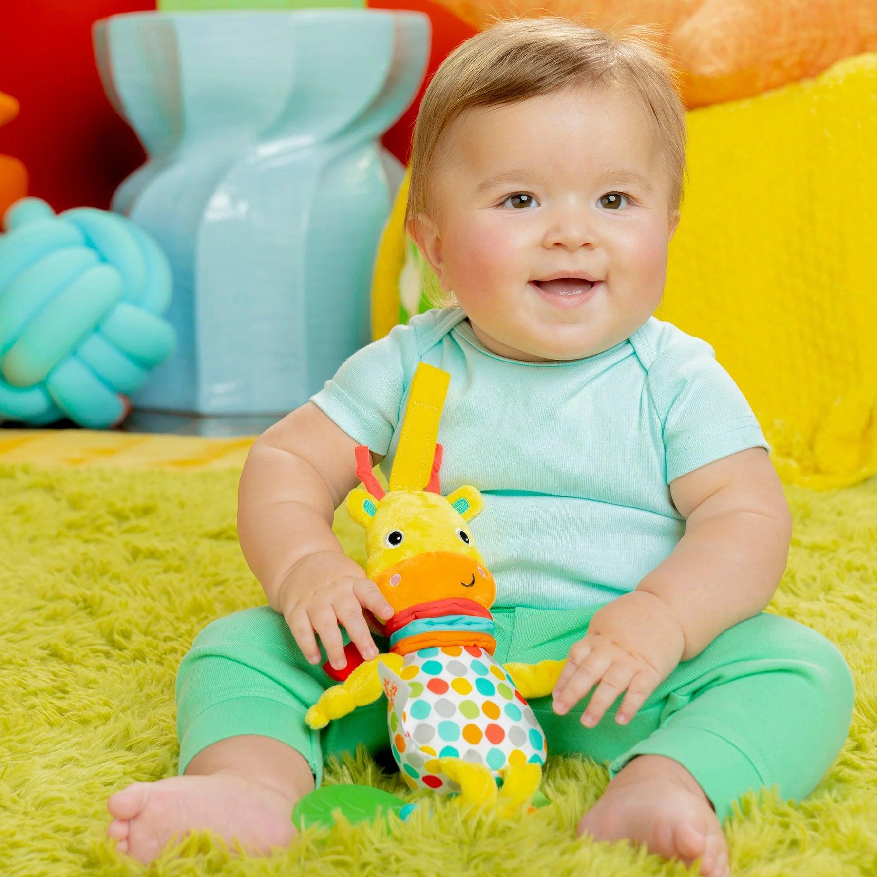 Bright Starts Pull, Play & Boogie™ Musical Activity Toy Giraffe - Interactive Baby Toy for Crawling & Learning - Perfect for Playtime, Nursery & Early Development