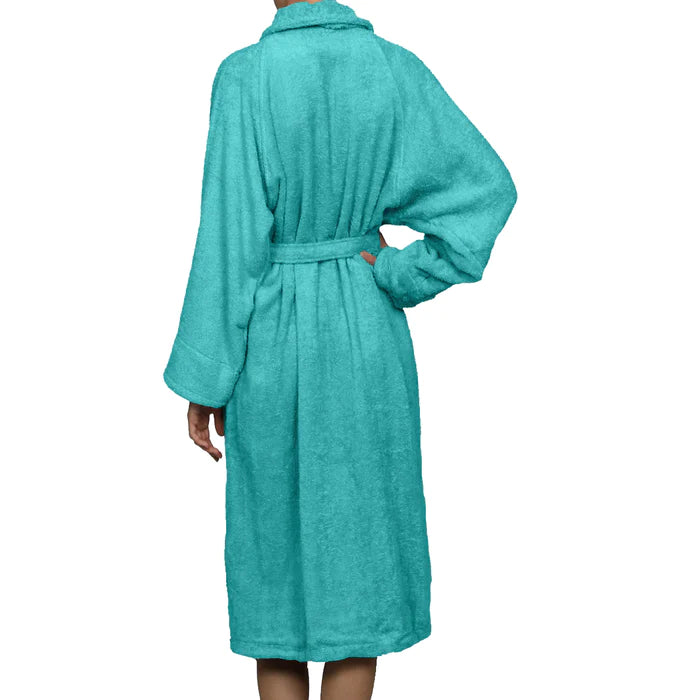 Premium Cotton Ultra Soft Terry Adult Unisex Lightweight Luxury Bathrobe - Spa, Hotel & Home Relaxation Wear for Men and Women