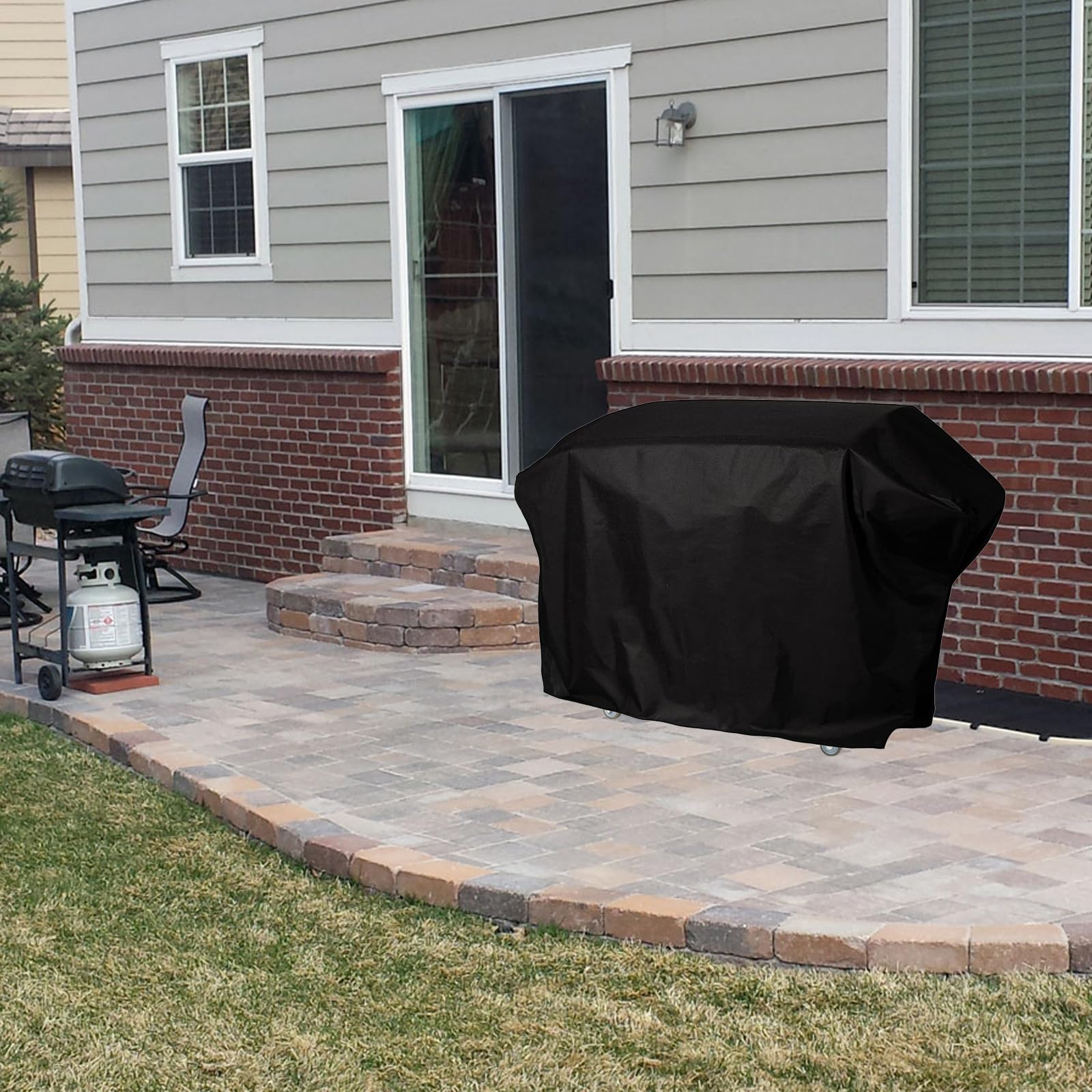 Heavy Duty Waterproof 600D Polyester Griddle Cover for Blackstone 36 inch Griddle with Hood - Fits Models 1868, 2162, 1923, 1902, 2151, 2256 - Outdoor BBQ Grill Protection for Camping, Backyard Cooking & Tailgating