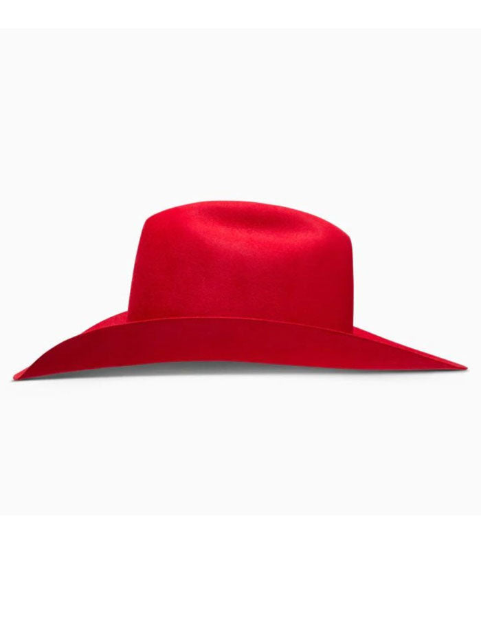 Resistol RFACAC RB42AR AC Electric Collection Candy Apple Red Cowboy Hat - Western Style for Men & Women - Perfect for Rodeo, Country Music Festivals & Outdoor Adventures