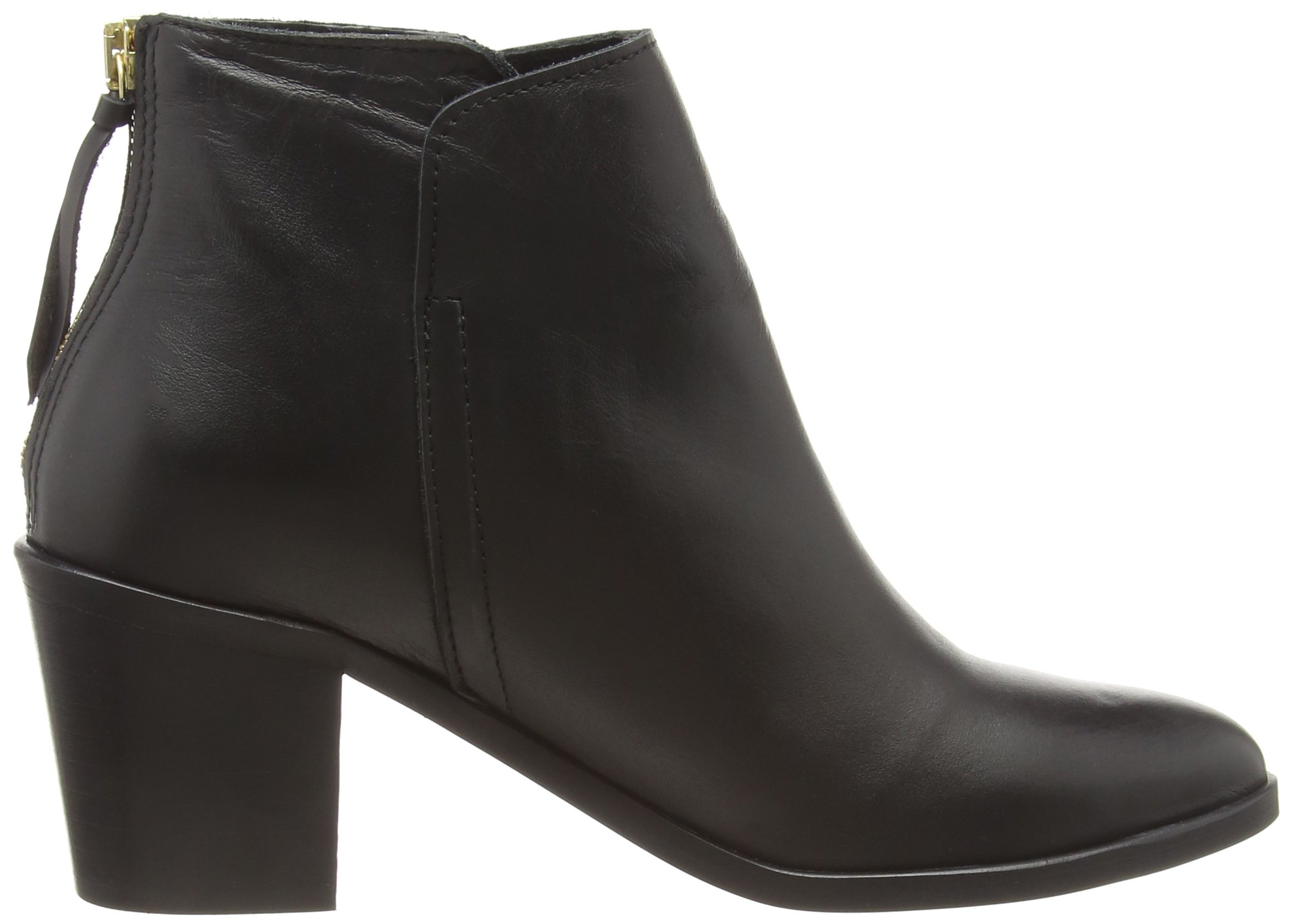 Women's Black Leather Short Shaft Boots - PSDolly Ankle Boots for Women | Comfortable & Stylish | Perfect for Casual Wear, Office & Night Out
