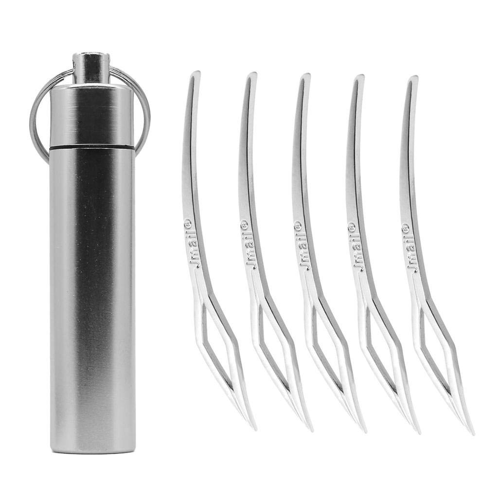 LOSA Professional Dreadlocks Crochet Needles Set - 5 Pack Interlocking Tools for Hair Braiding, Wig Making & Extensions | Perfect for Salon, DIY Hair Styling & Natural Hair Care