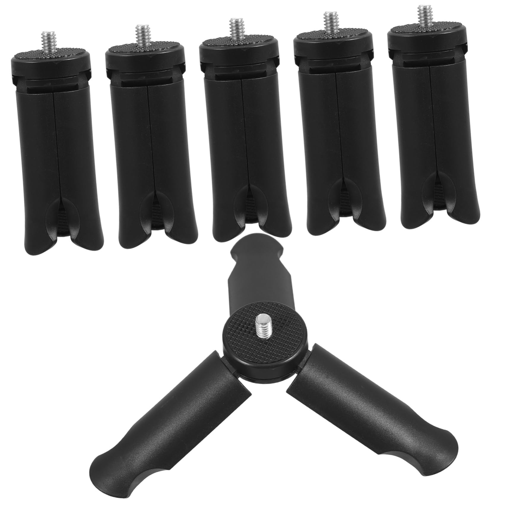 HOMSFOU 5-Piece Portable Tripod Kit - Camera Tripod Head, Mount Adapter, Desk Mount & Head Mount for DSLR, Mirrorless Cameras - Perfect for Vlogging, Photography & Video Shooting