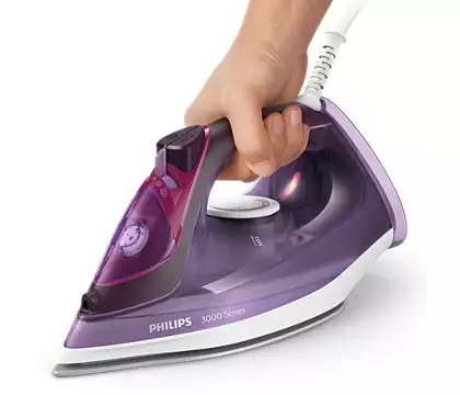 Philips 3000 Series Steam Iron - 2600 Watts Powerful Steam for Fast Wrinkle Removal - Perfect for Home, Office, and Travel Use