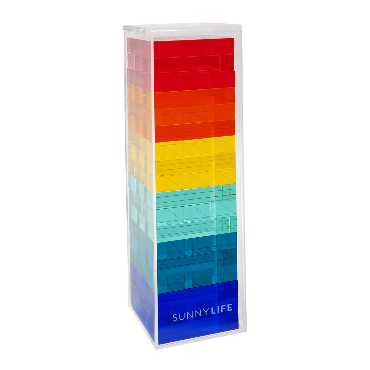 Premium Acrylic Jumbling Tower Game - 54 Wooden Blocks for Family Fun & Party Games - Perfect for Kids, Adults, Indoor & Outdoor Gatherings
