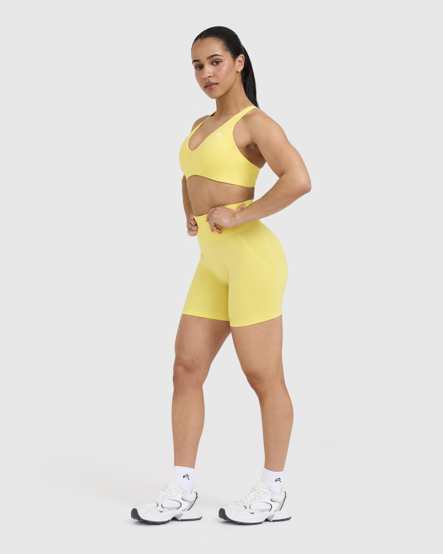 Lemon Yellow Wireless Bralette - Seamless Comfort for Yoga, Lounge & Everyday Wear | Soft Microfiber Support for Women