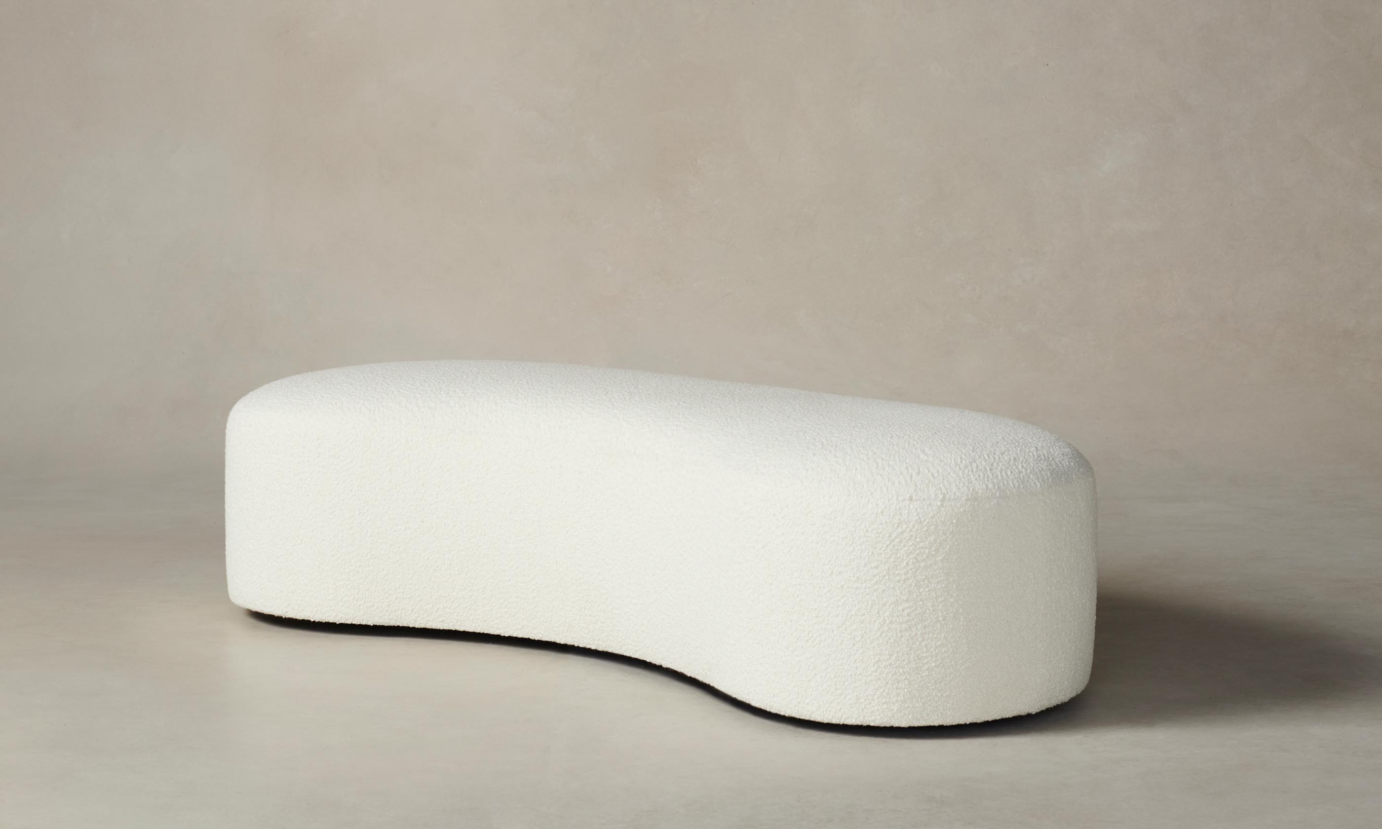 Luxury Italian Bouclé White Chelsea Daybed - Modern Sofa Bed for Living Room, Guest Room & Office - Comfortable & Stylish Furniture for Small Spaces