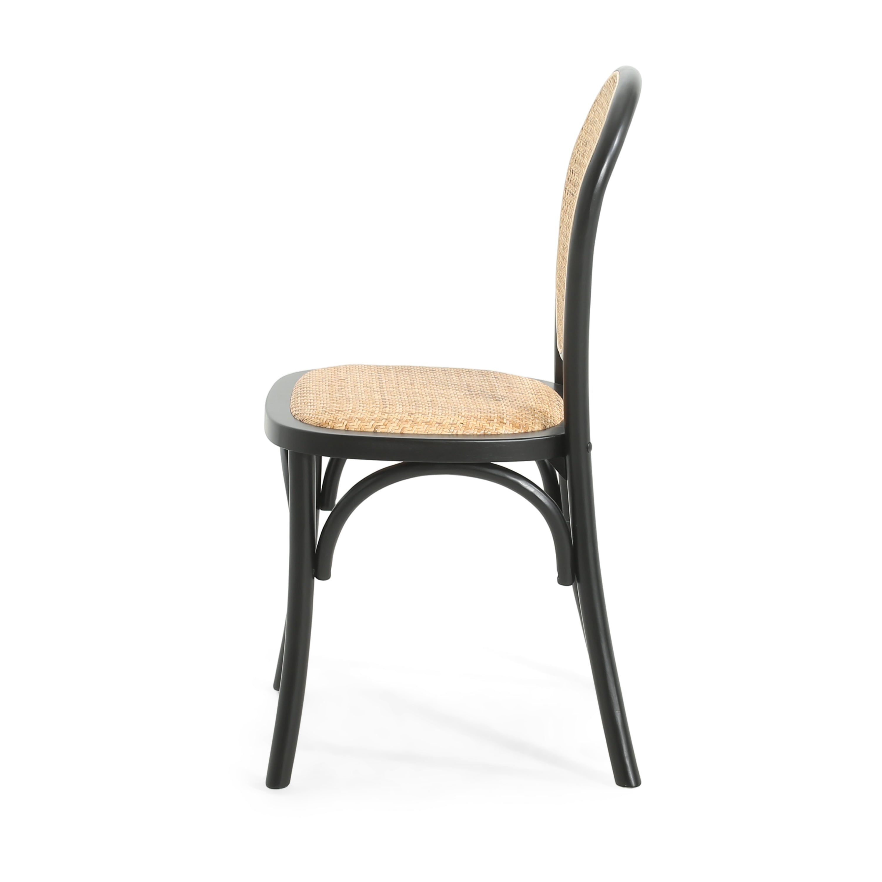 Modern Dining Chairs Set of 2 - Sturdy Wooden Kitchen Chairs with Padded Seats - Perfect for Dining Room, Kitchen, Breakfast Nook & Small Spaces