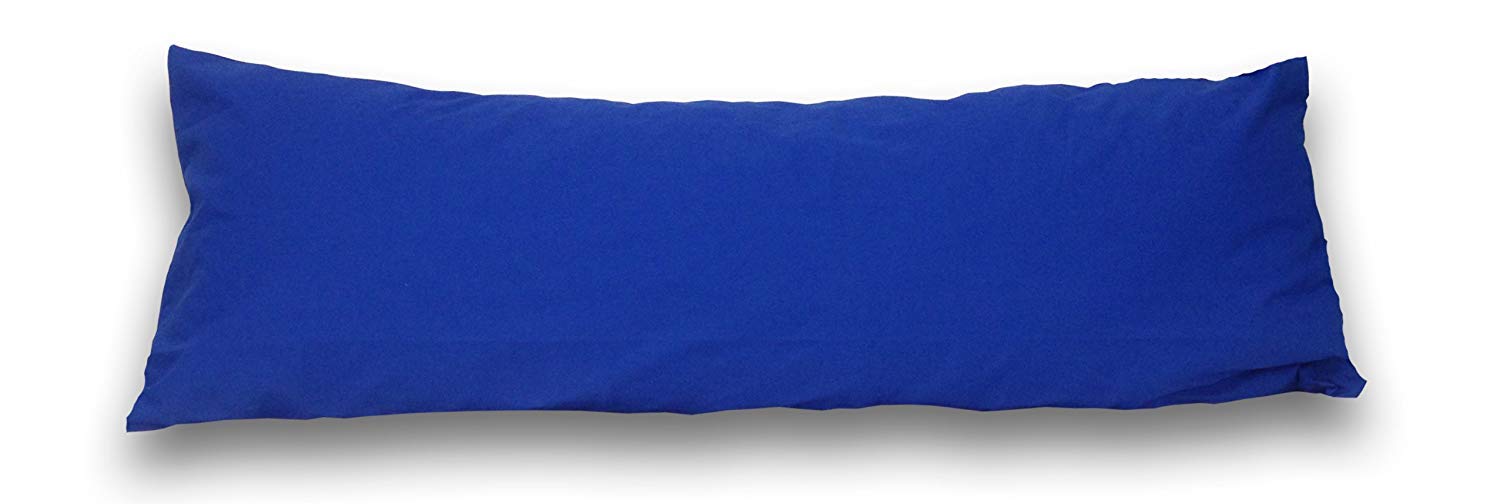 Premium Cotton/Poly Blend Body Pillow Cover - Soft & Breathable - Standard & Queen Sizes - Perfect for Pregnancy, Back Support & Lounging