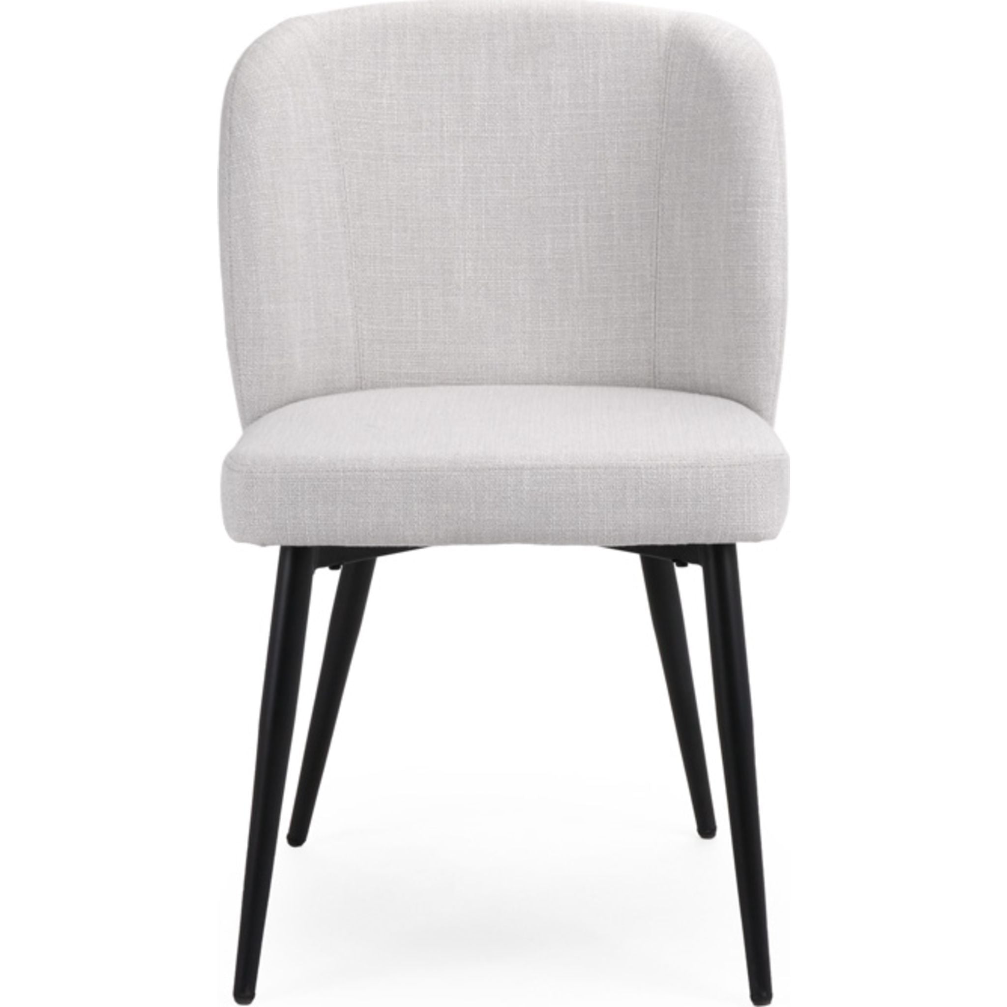 Barclay Side Chair - Light Grey Upholstered Dining Chair with Wooden Legs (102810) - Perfect for Kitchen, Dining Room, and Office Spaces