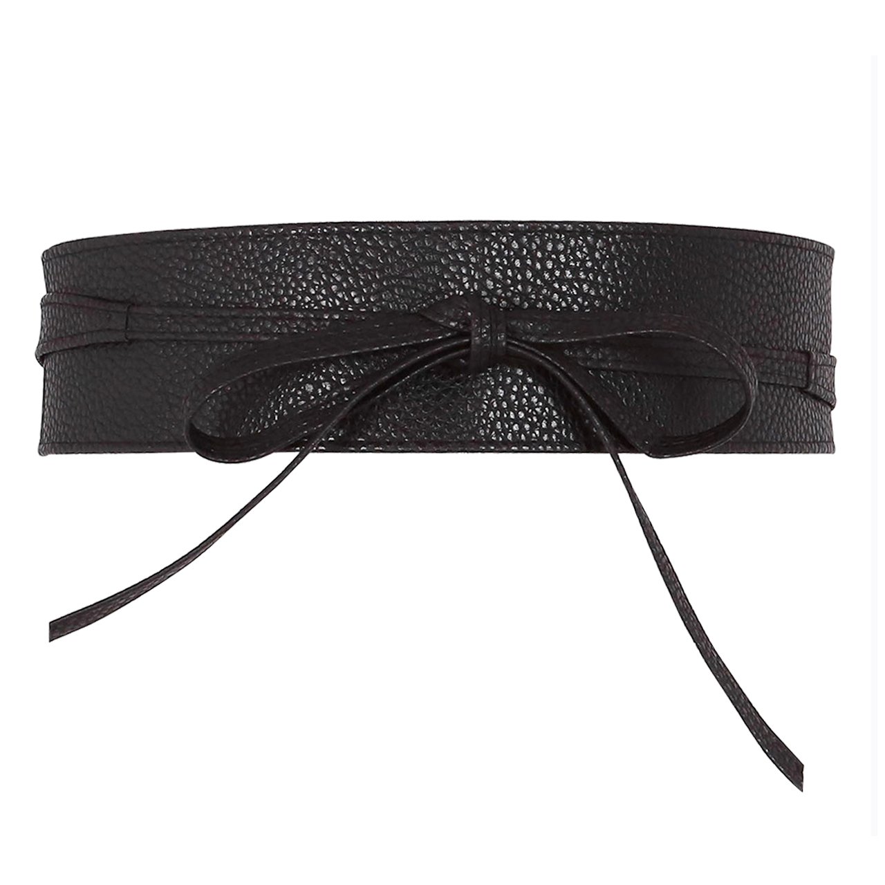Ayliss Women's Soft PU Leather Obi Belt - Self-Tie Wrap Cinch Belt with Fashion Bowknot - Adjustable Waistband for Dresses & Jumpsuits - Perfect for Weddings, Office Wear & Casual Outfits