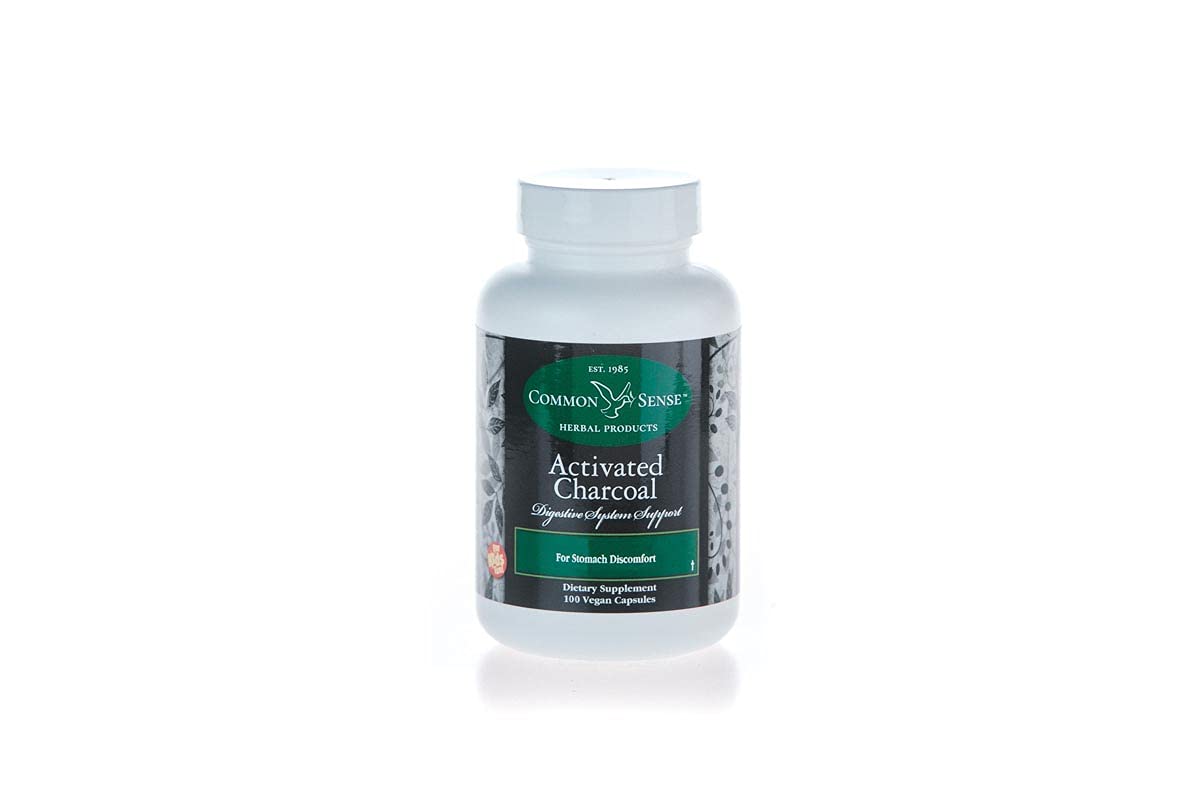 Activated Charcoal Capsules (100 Count) - Natural Digestive Support & Detox Supplement for Bloating, Gas Relief - Perfect for Travel, Food Indulgence & Wellness Routine