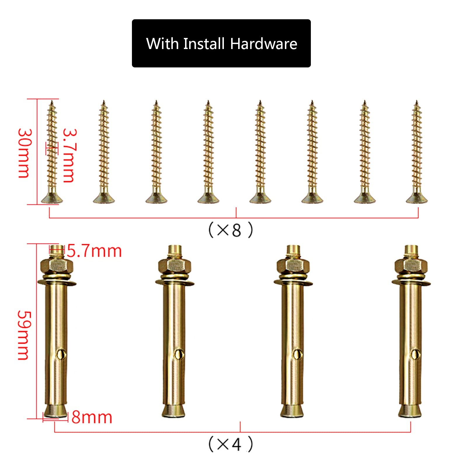 Heavy Duty Shelf Brackets 2 Pack - 150kg Load Capacity Metal Wall Brackets for Floating Shelves - 16/18/20/22 Inch Triangle Shelving Brackets with Hardware - Perfect for Home Storage, Garage Organization & Display Shelves