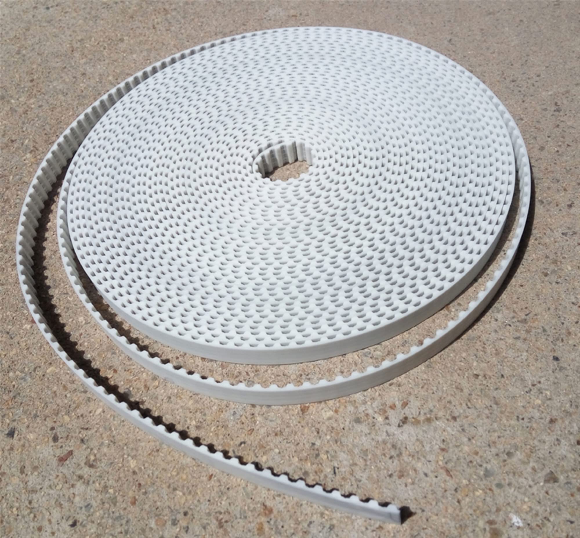 Qinlu T5 Timing Belt - 10 Meters Open-Ended Polyurethane Belt with Steel Core, 5mm Pitch, 10mm Width for 3D Printers & CNC Machines | Perfect for DIY 3D Printing Projects, CNC Router Upgrades, and Industrial Automation