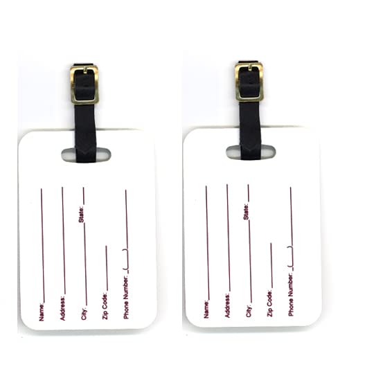 Durable Tuna Fish Luggage Tags - Waterproof Travel Bag Tags for Suitcases & Backpacks - Perfect for Airports, Cruises & Vacation Identification
