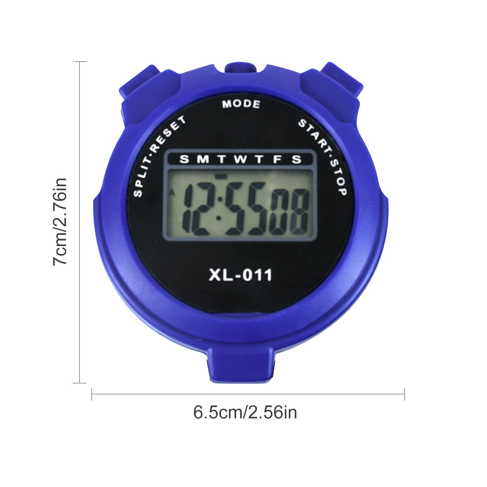 Digital Sports Stopwatch with Large Display - Interval Training Timer, Lap Counter, Outdoor Activity Clock - Referee Watch, Alarm, Calendar - Perfect for Running, Cycling, Coaching & Fitness Training