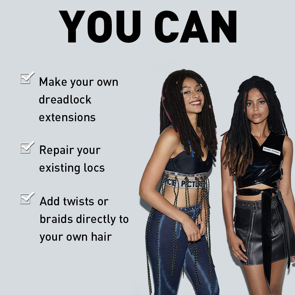 FASHION IDOL Afro Kinky Bulk Human Hair for Dreadlocks Extensions - 3 Packs (150g/5.3oz, 16 Inches, Dark Brown) - Perfect for Loc Repair, Braiding & Twist Hairstyles - Natural Tight Afro Kinky Texture for Stunning Protective Styles