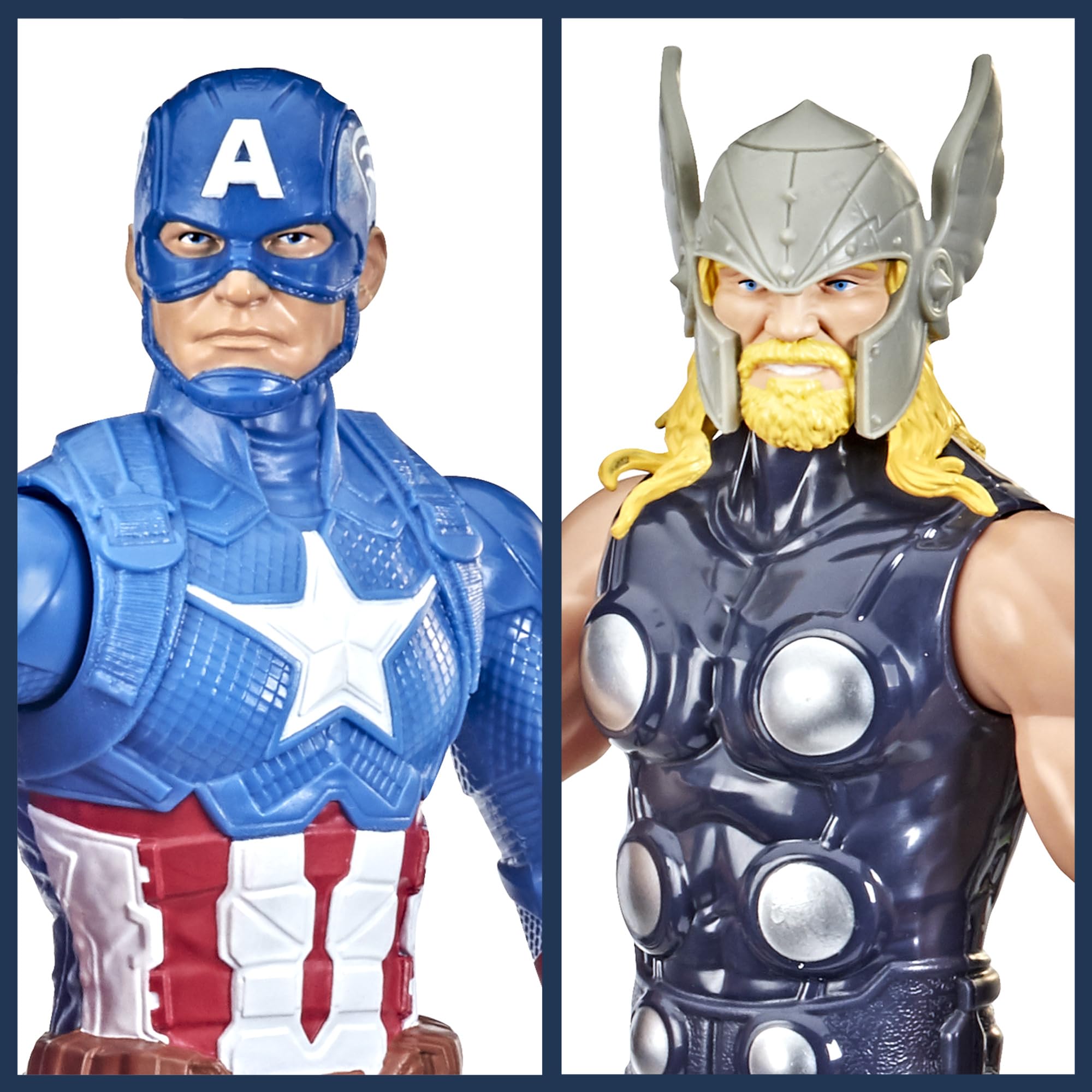 Marvel Titan Hero Series 6-Pack Action Figures – 12-Inch Superhero Toys for Kids Ages 4+ | Avengers, Spider-Man & More | Amazon Exclusive | Birthday Gifts & Collectibles
