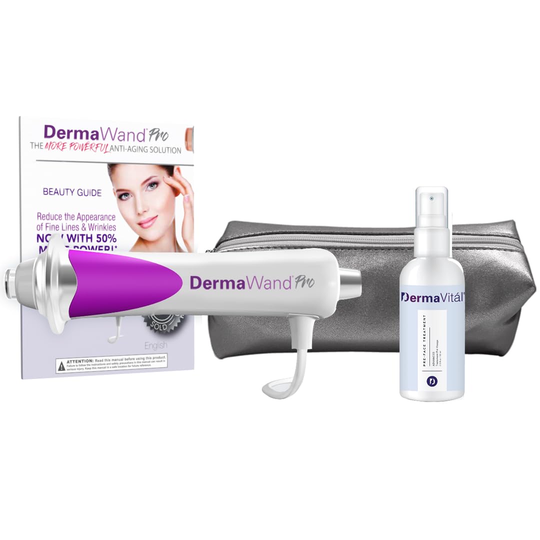 Derma Wand Pro Anti-Aging Skincare Device - Portable Handheld Facial Therapy Machine for Wrinkles & Fine Lines - Rejuvenating Skin Care Treatment for Home Use - Perfect for Daily Skincare Routine & Spa Treatments
