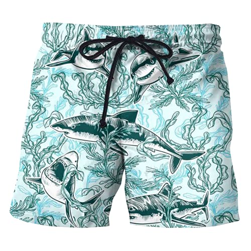 **Aztec Print Men's Swim Trunks - Quick Dry Beach Shorts with Drawstring Waist - Tropical Swimwear for Men - Perfect for Pool, Beach & Vacation**