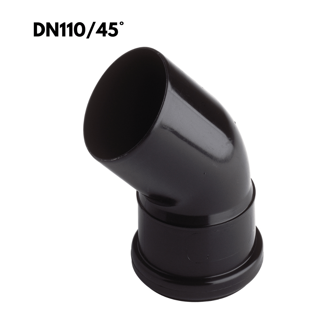 OASE Black Connection Pipe (DN110/75/50) - Durable PVC Plumbing Fittings for Drainage Systems, Sewer Lines & Water Supply - Perfect for Home, Garden & Industrial Use
