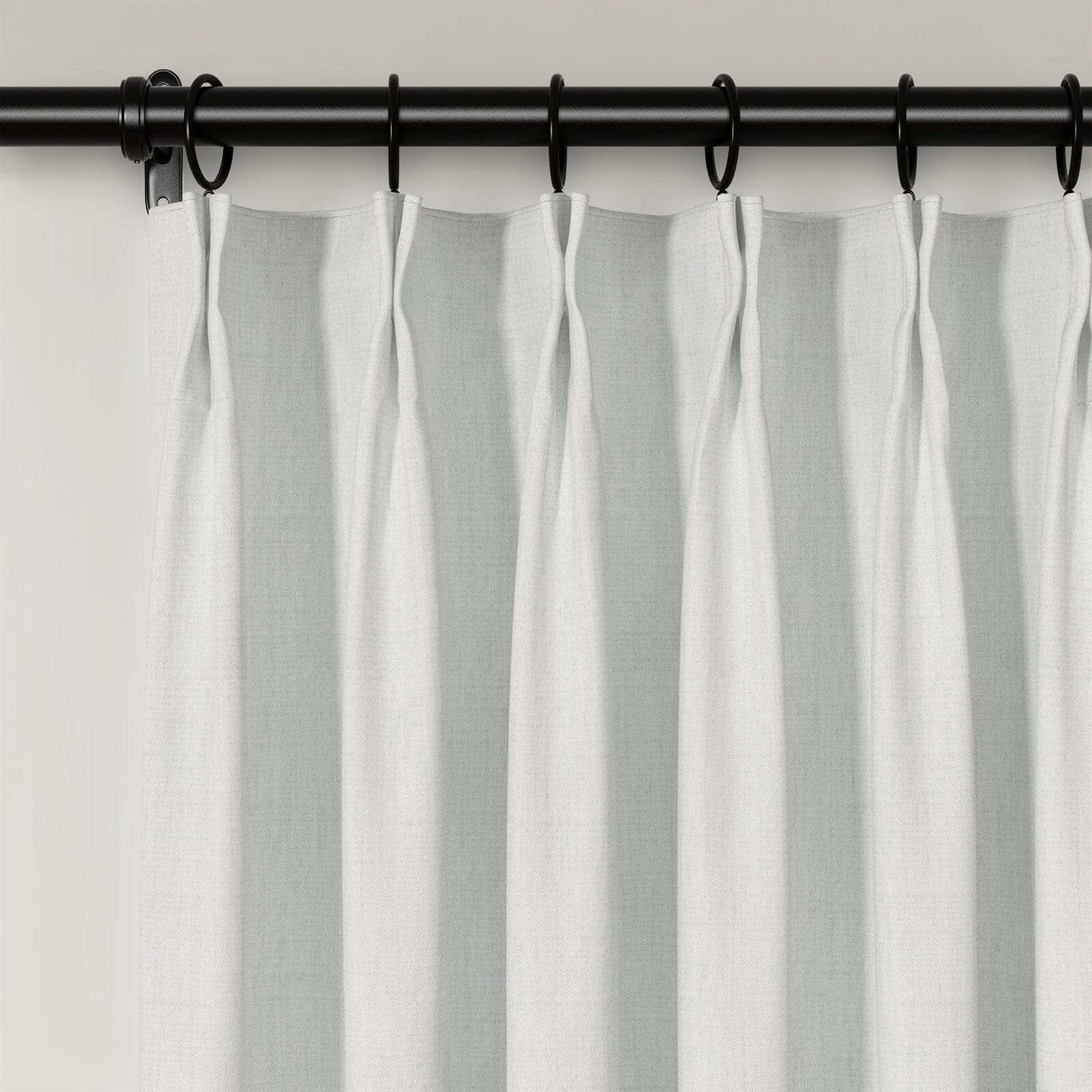 Lydia Solid Jacquard Pleated Curtains - Elegant Window Treatments for Living Room, Bedroom & Home Decor