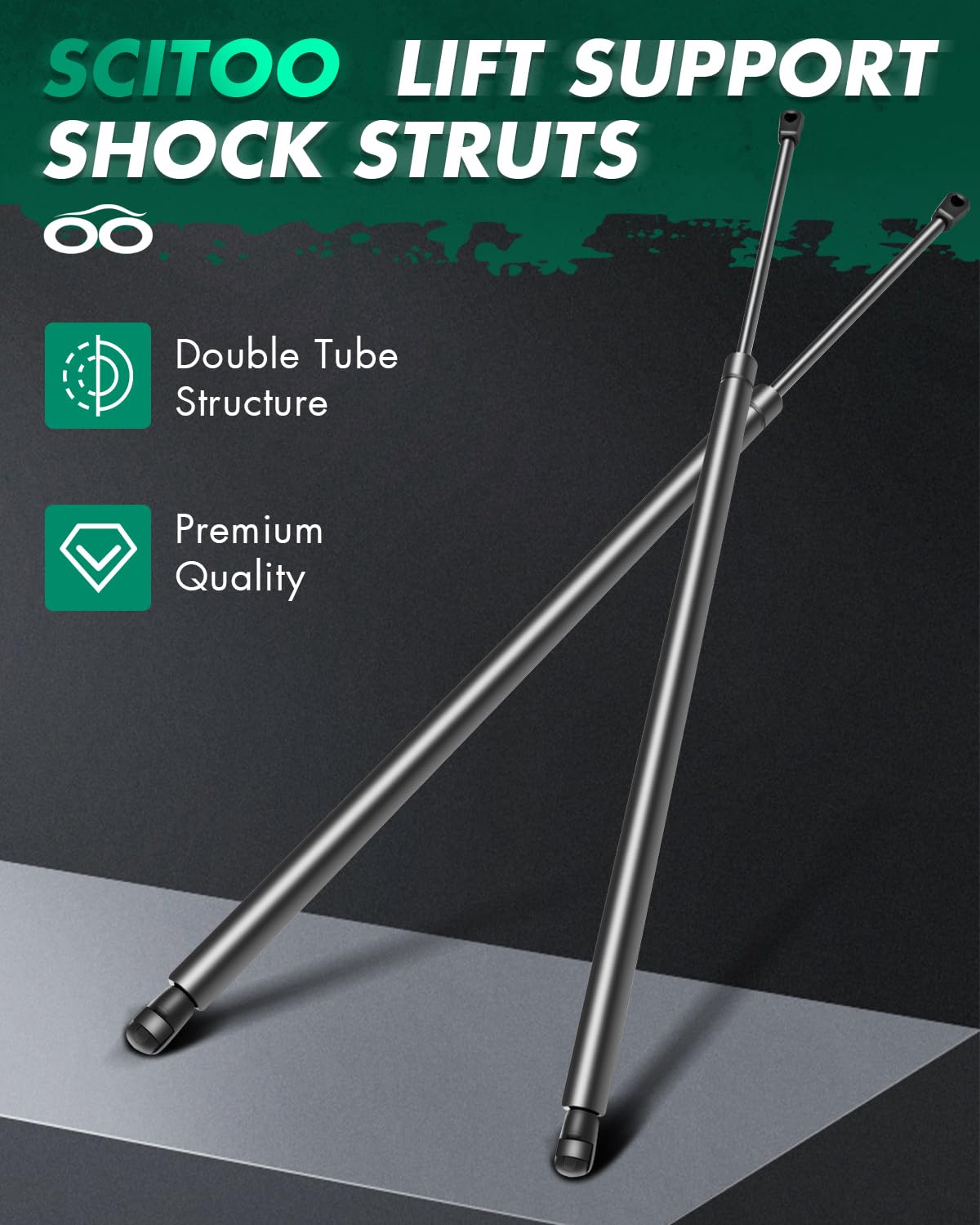 SCITOO Liftgate Lift Supports Replacement Struts Gas Springs Shocks - Compatible with Honda Odyssey 3.5L 2005-2008 - Perfect for Easy Trunk Access & Heavy Load Support