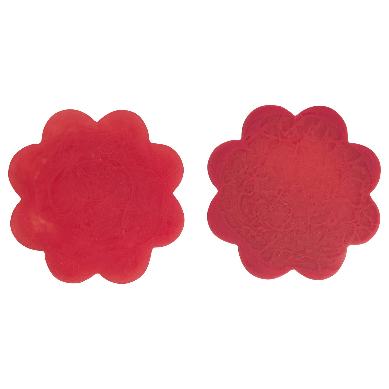 Premium Cecilia Coasters Set of 2 - Elegant Raspberry Design for Coffee & Wine Glasses - Perfect for Home Decor, Dinner Parties & Gift Giving