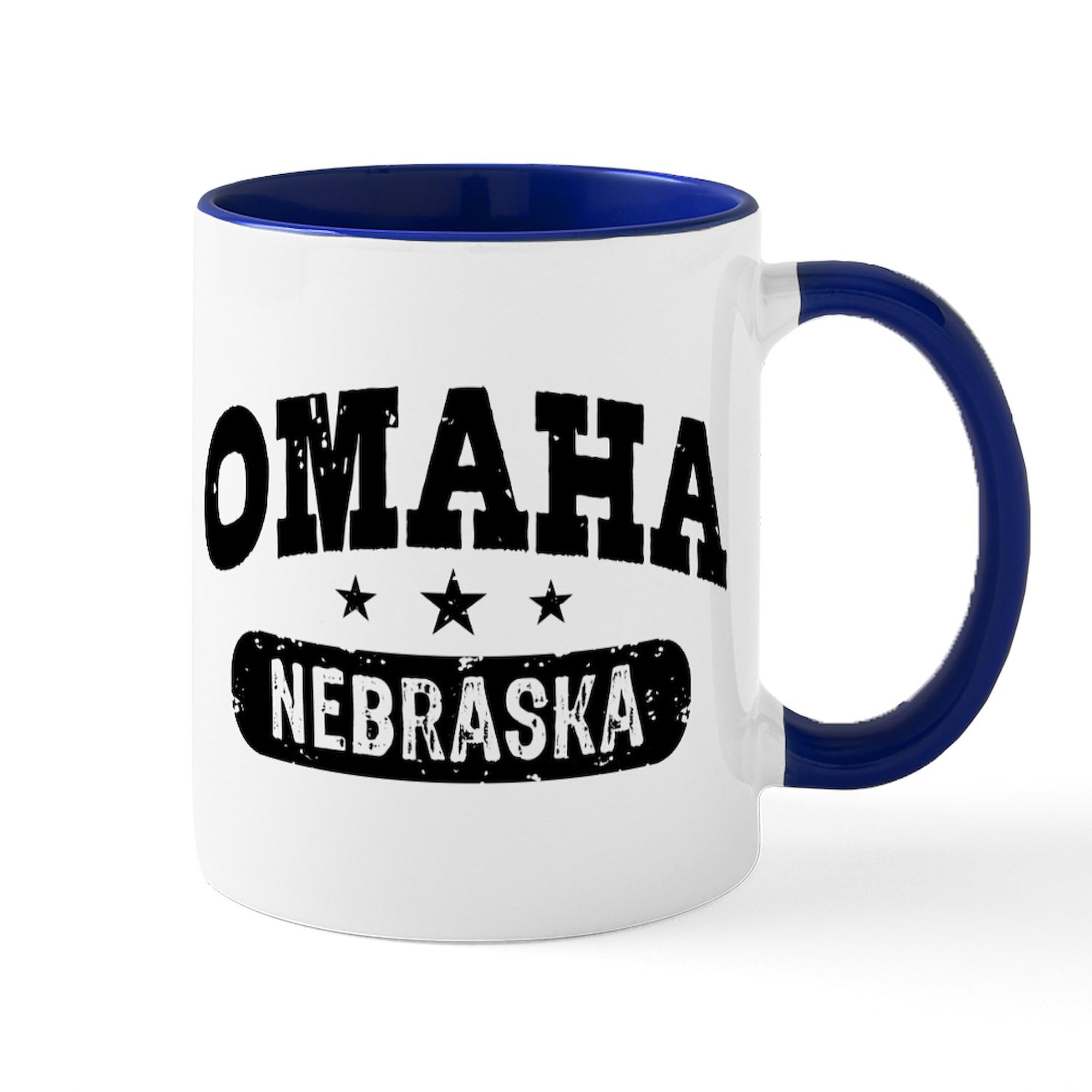 Omaha Nebraska Ceramic Coffee Mug 11 oz (325 ml) - Insulated Travel Mug for Hot & Cold Drinks, Perfect for Home, Office, or Gifts
