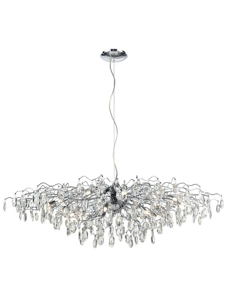 Beckham 12/13/15/21 Light Pendant with Chrome Finish - Modern Ceiling Lighting for Living Room, Bedroom & Dining Room