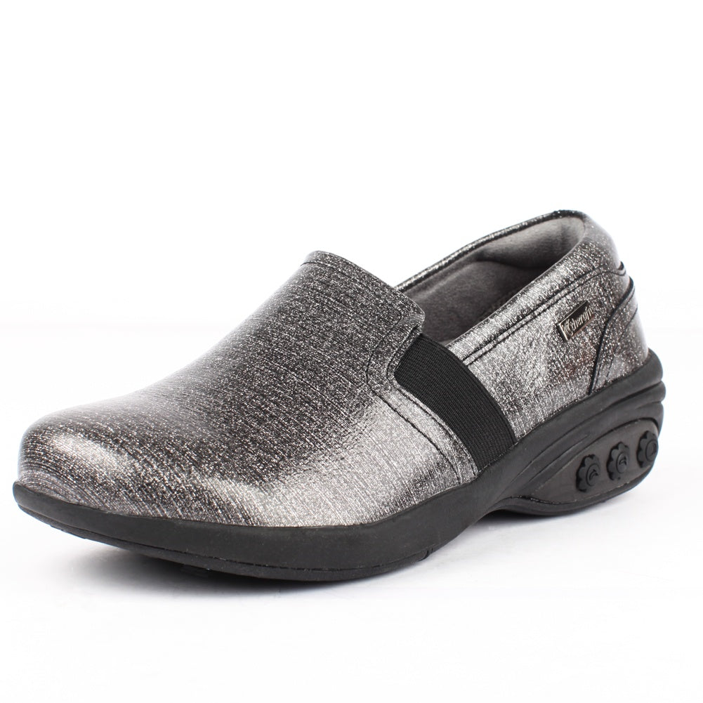 Annie Women's Slip-Resistant Leather Slip-On Loafers - Comfortable Work Shoes for Nurses, Waitresses & Healthcare Professionals