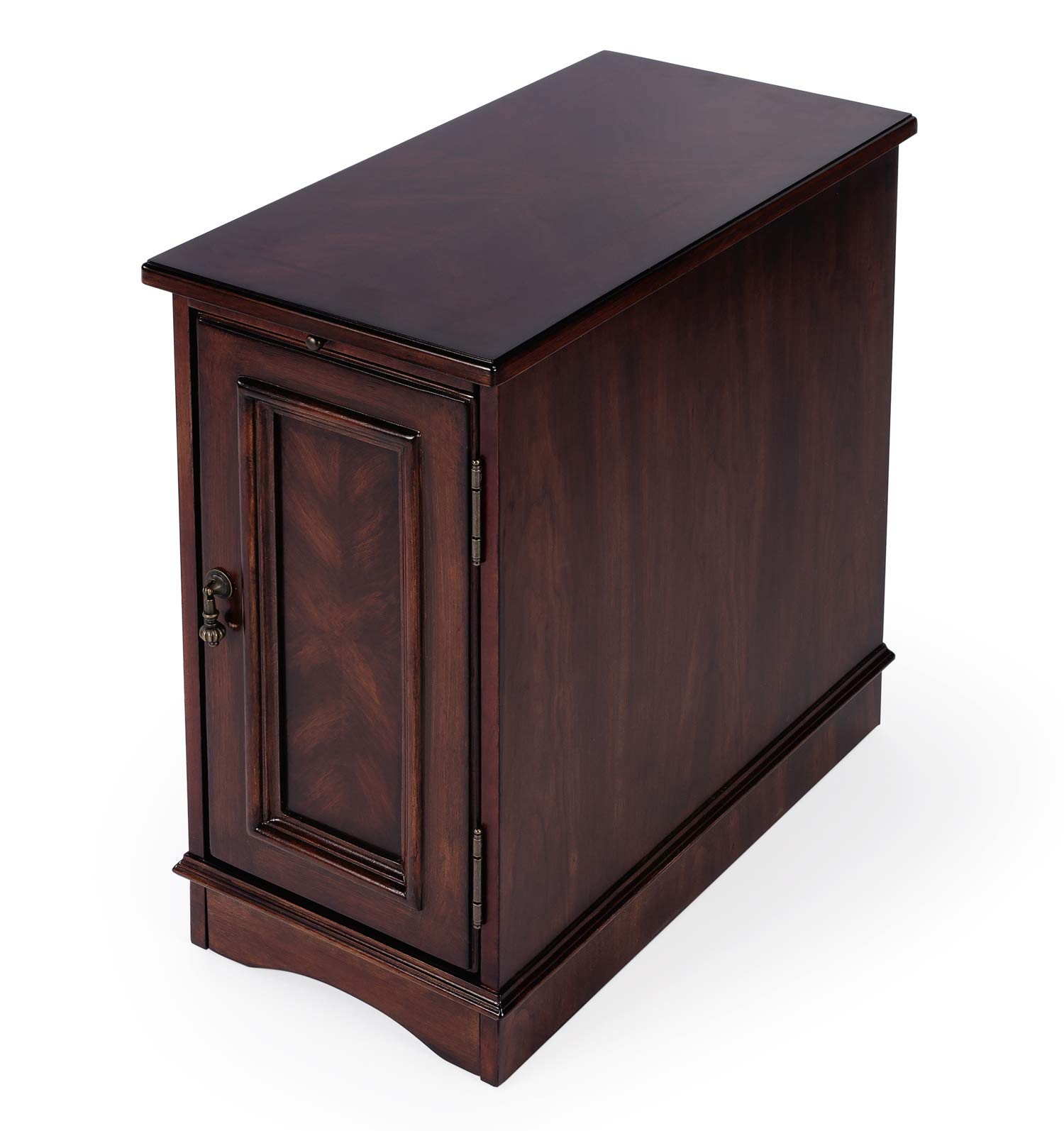 Kensington Row Furniture Collection End Tables - Savannah Side Table with Plantation Cherry Finish - Stylish Living Room & Bedroom Accent Table for Home Decor