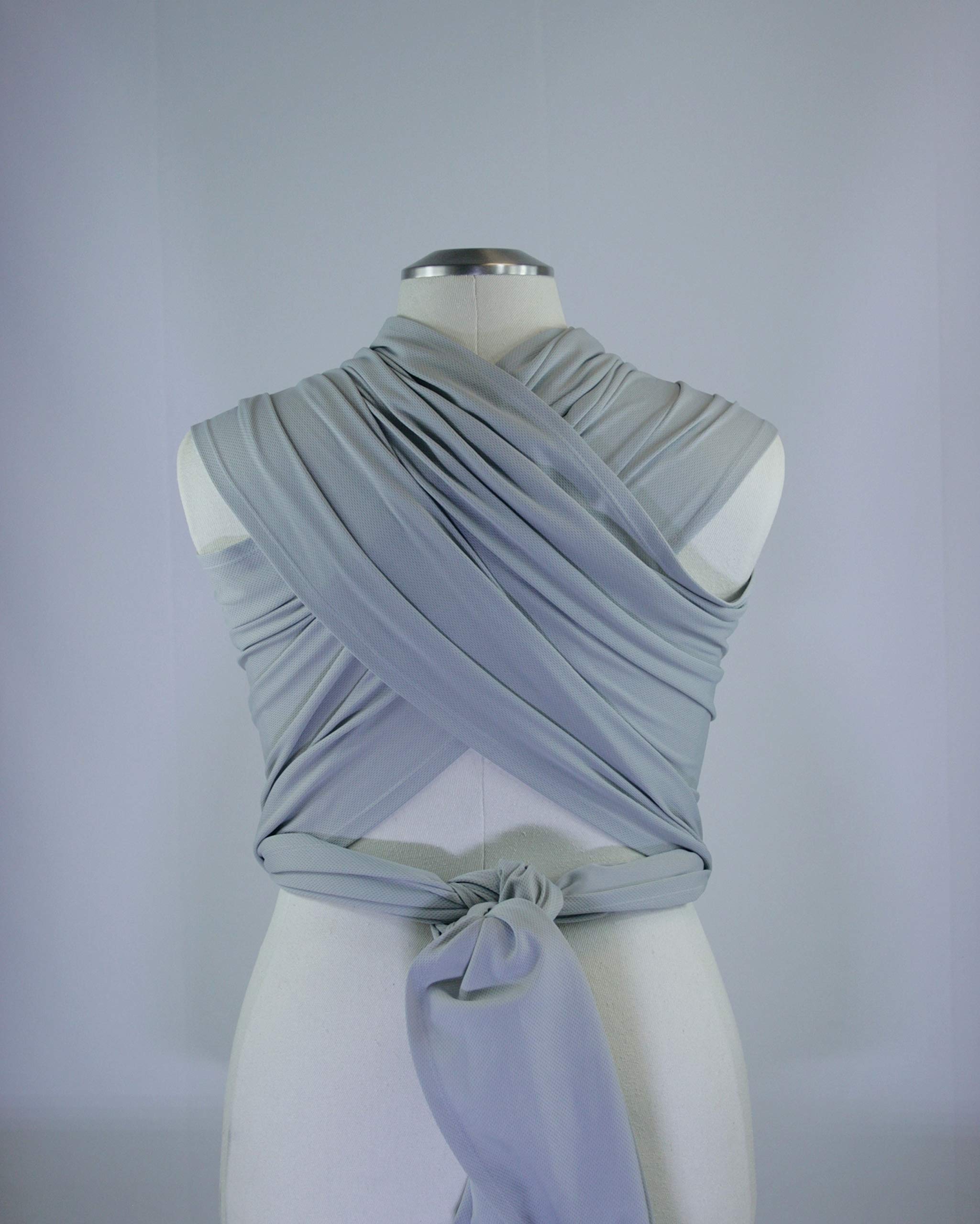 Beachfront Baby Everyday Wrap Baby Carrier - Boardwalk Gray, One Size | Made with Repreve Recycled Water Bottles | Water-Friendly & Moisture-Wicking | Perfect for Newborns, Infants & Toddlers | Ideal for Walks, Shopping & Travel